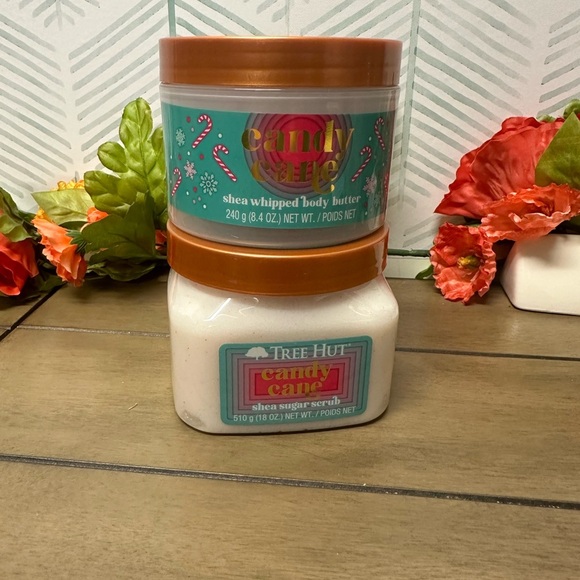 Tree Hut bundle candy cane whipped body butter and body scrub full size unopened - Picture 3 of 4
